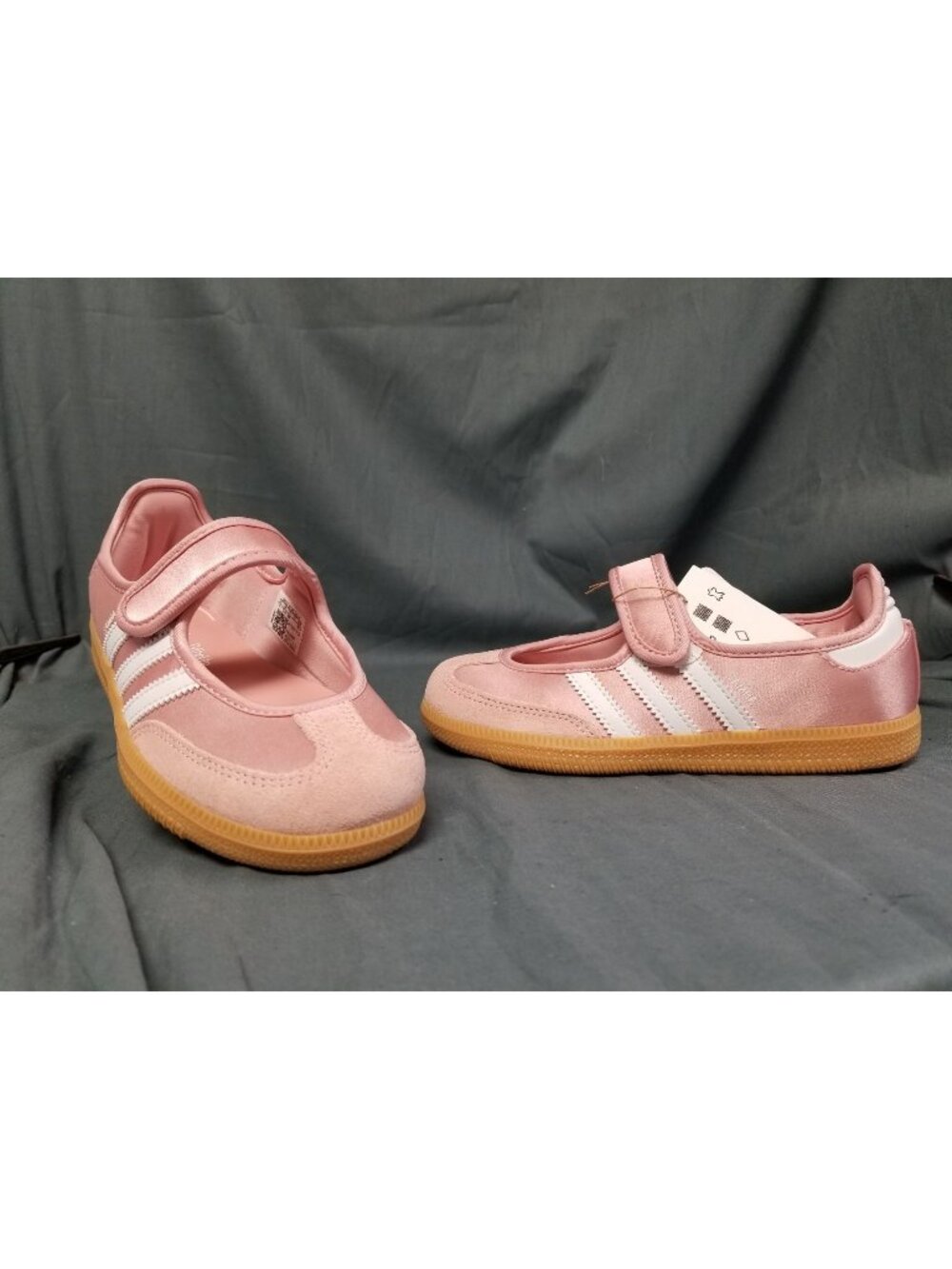 Adidas Samba Jane C Sneakers Mauve White Gum KJ9990 Girls Size 1 NEW NO BOX !